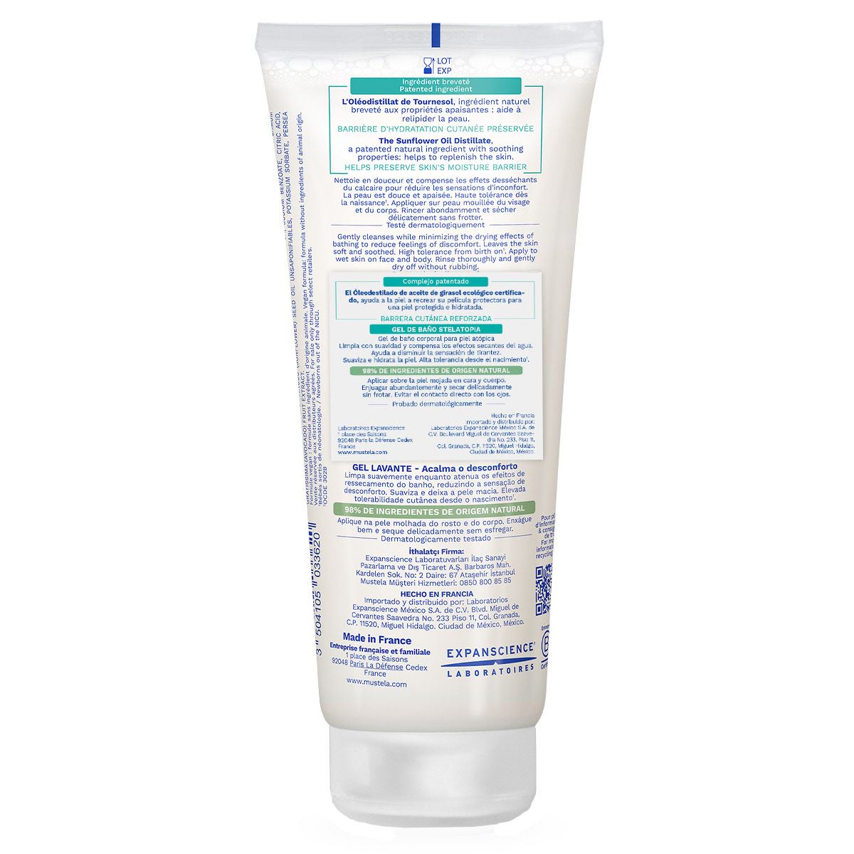 Mustela Stelatopia Gel Lavante para bebés y niños con Piel Atópica 200ml