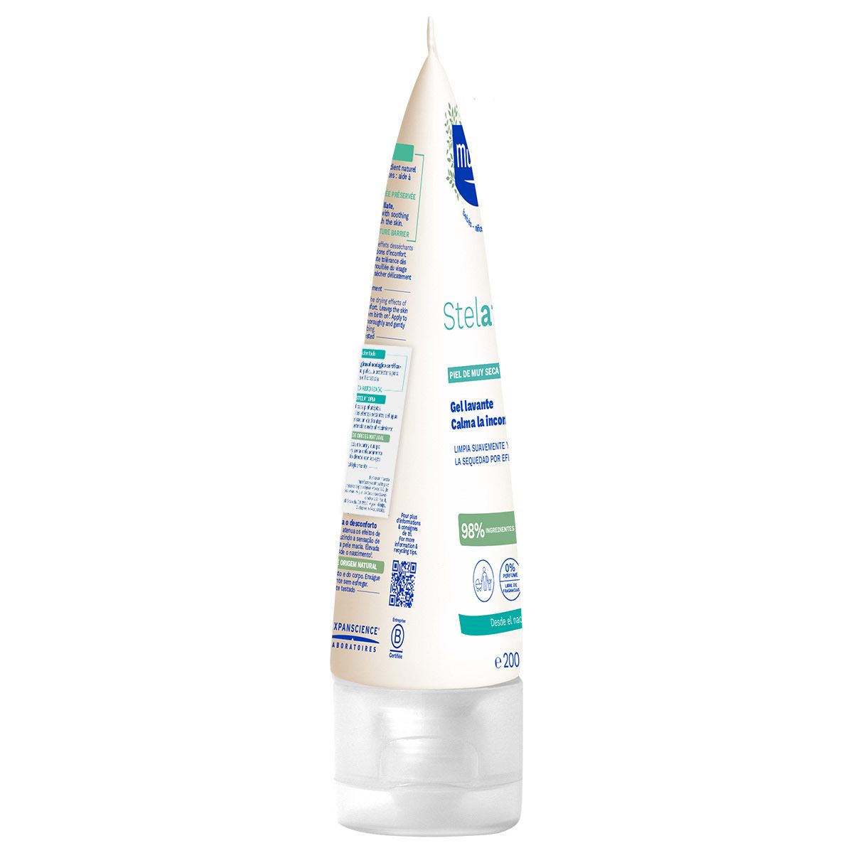 Mustela Stelatopia Gel Lavante para bebés y niños con Piel Atópica 200ml