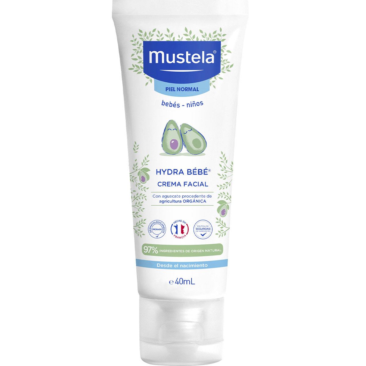Mustela Hydra Bebé Crema Facial Hidratante para bebés y niños con Piel Normal 40ml