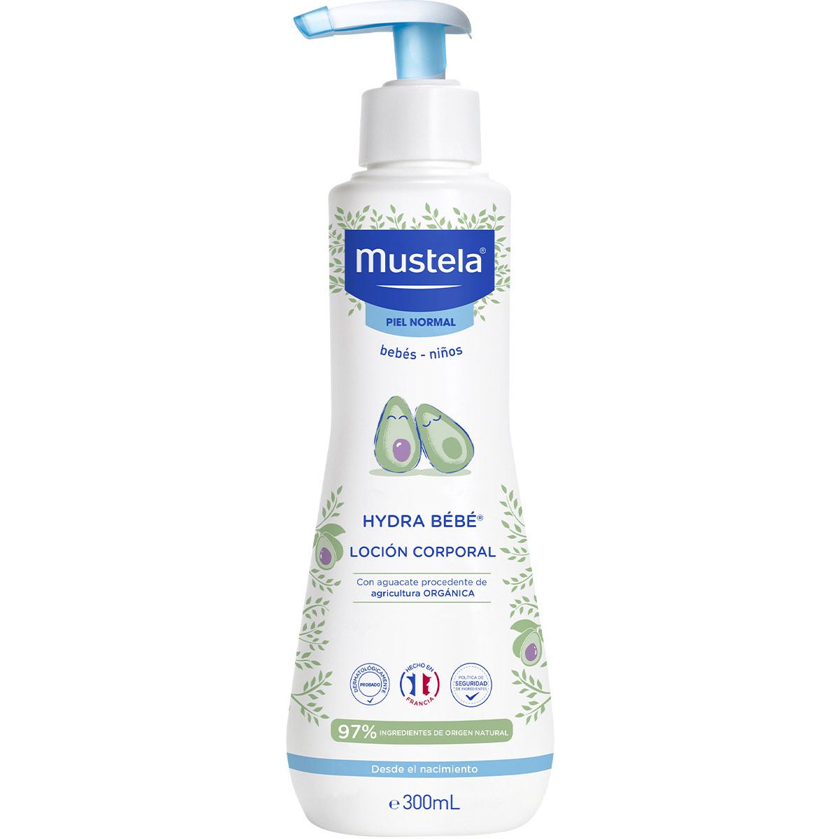 Mustela Hydra Bebé Crema Corporal Hidratante para bebés y niños con Piel Normal 300ml