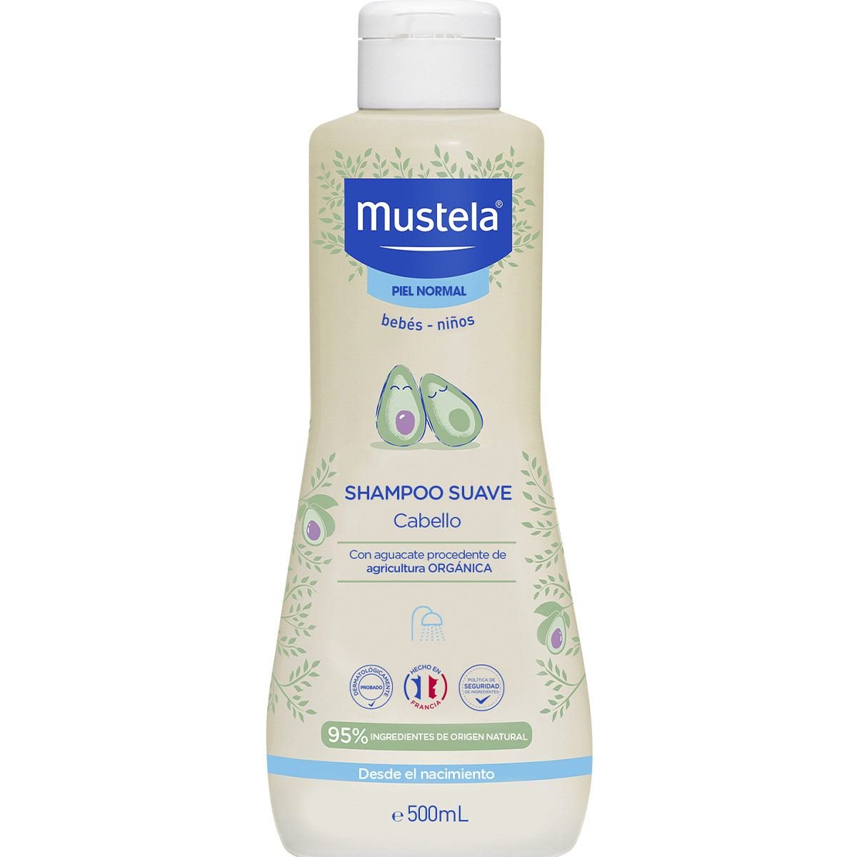 Mustela Shampoo Suave para bebés y niños con Piel Normal 500ml