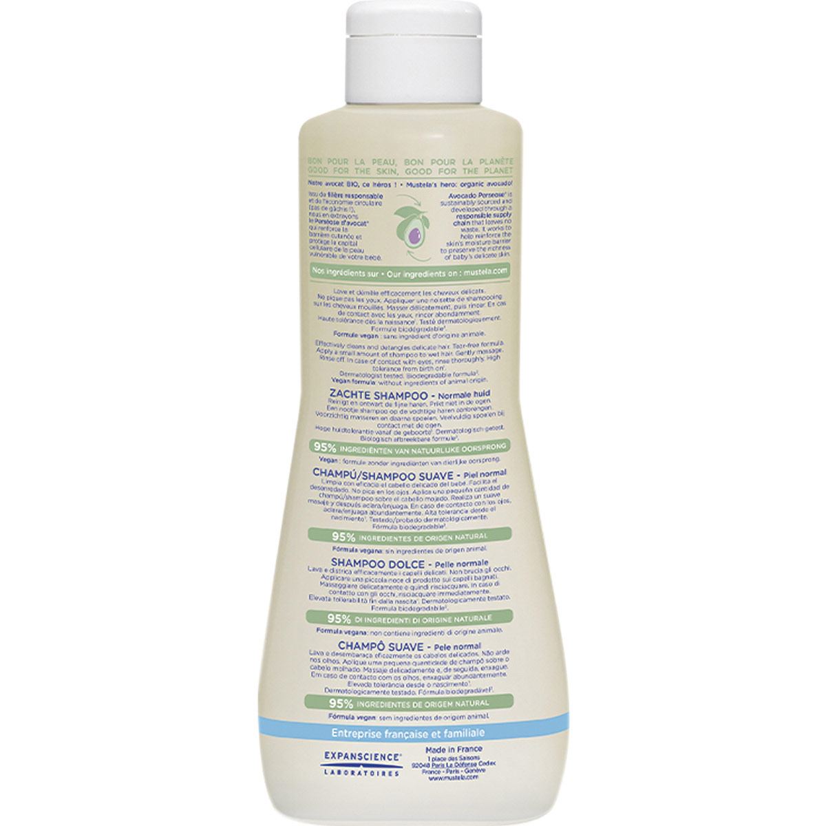 Mustela Shampoo Suave para bebés y niños con Piel Normal 500ml