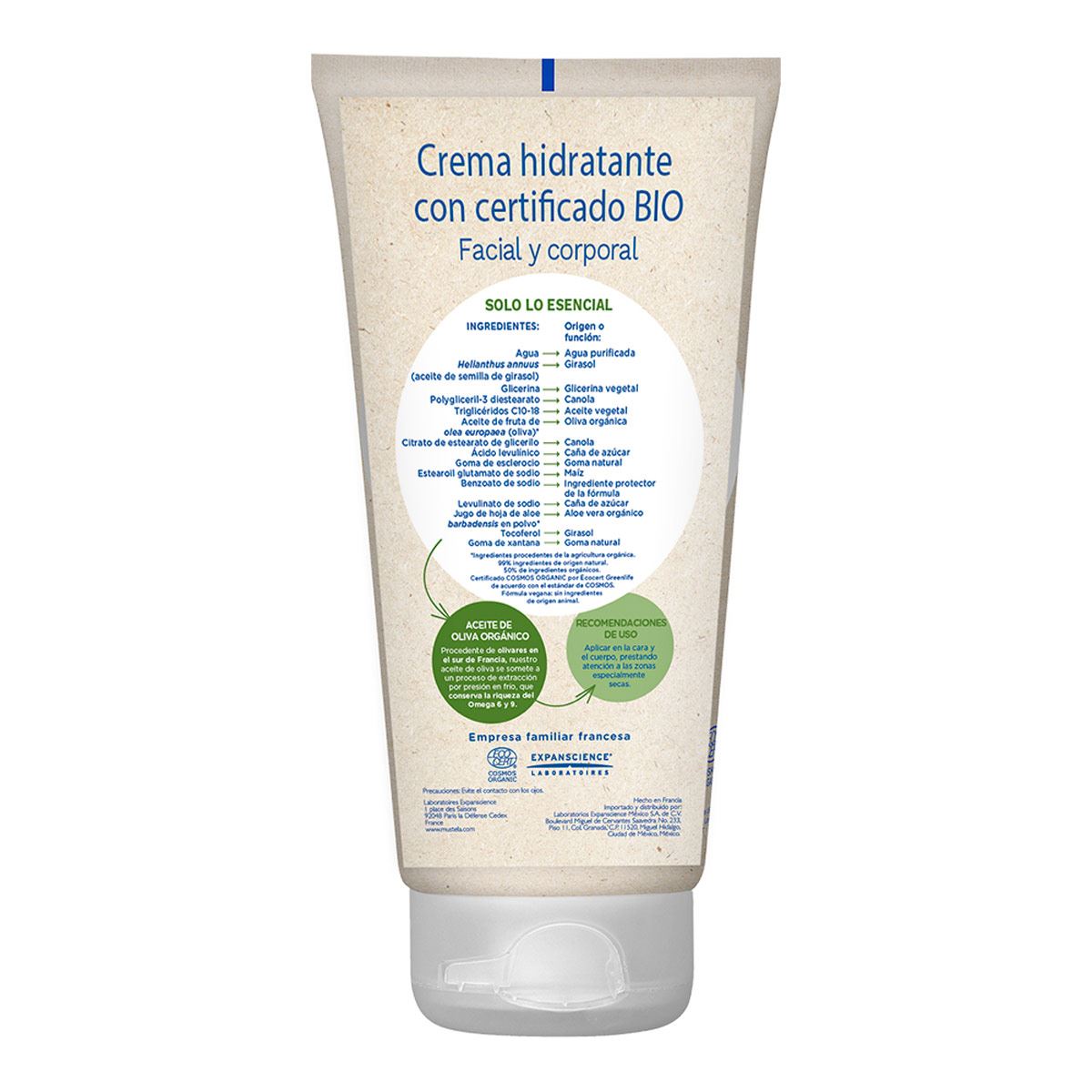 Crema Hidratante Cara y Cuerpo Mustela Bio Orgánico150ml