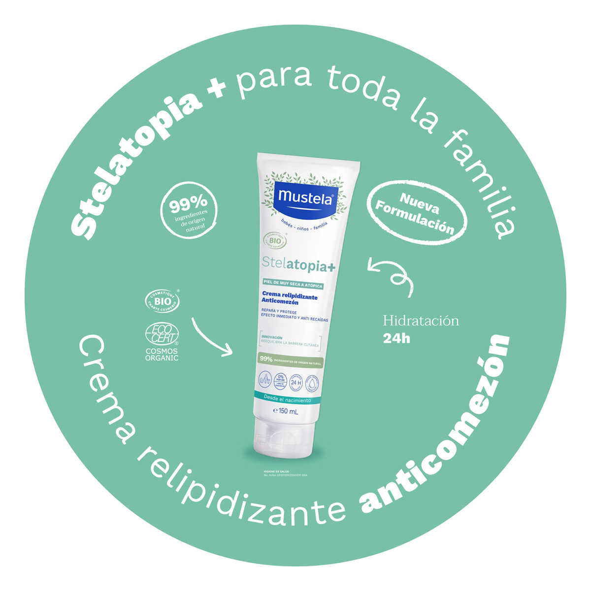 MUS-PA CREMA RELIPIDIZANTE STELATOPIA CORPORAL 150ML