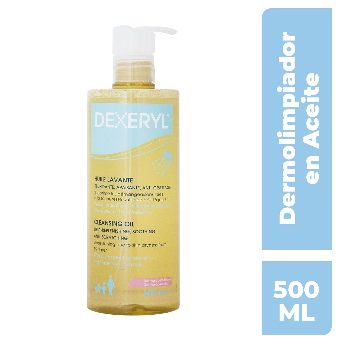 Dermolimpiador en Aceite Emoliente Dexeryl 500ml