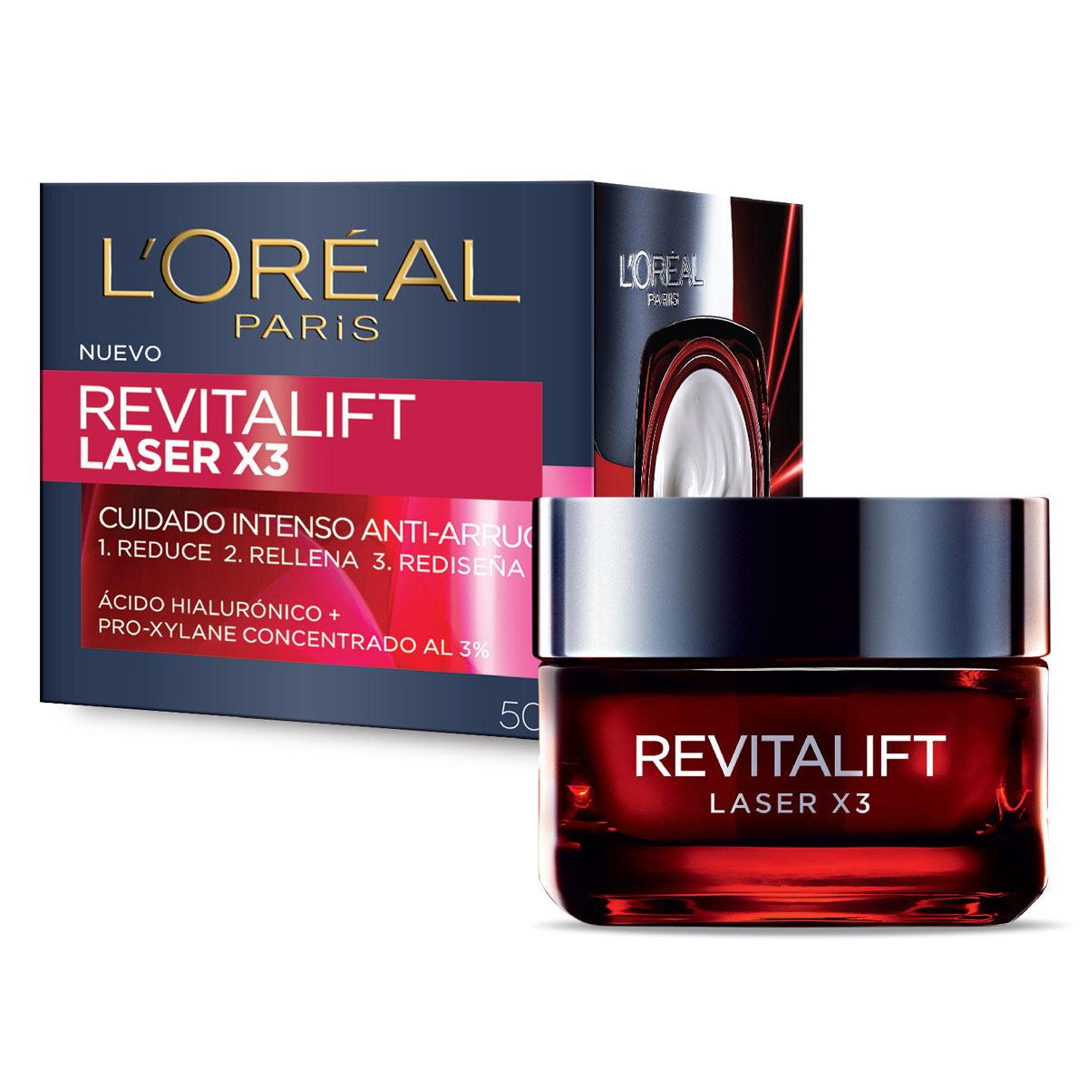 Crema Hidratante Antiarrugas De Día Revitalift L'Oréal Paris,