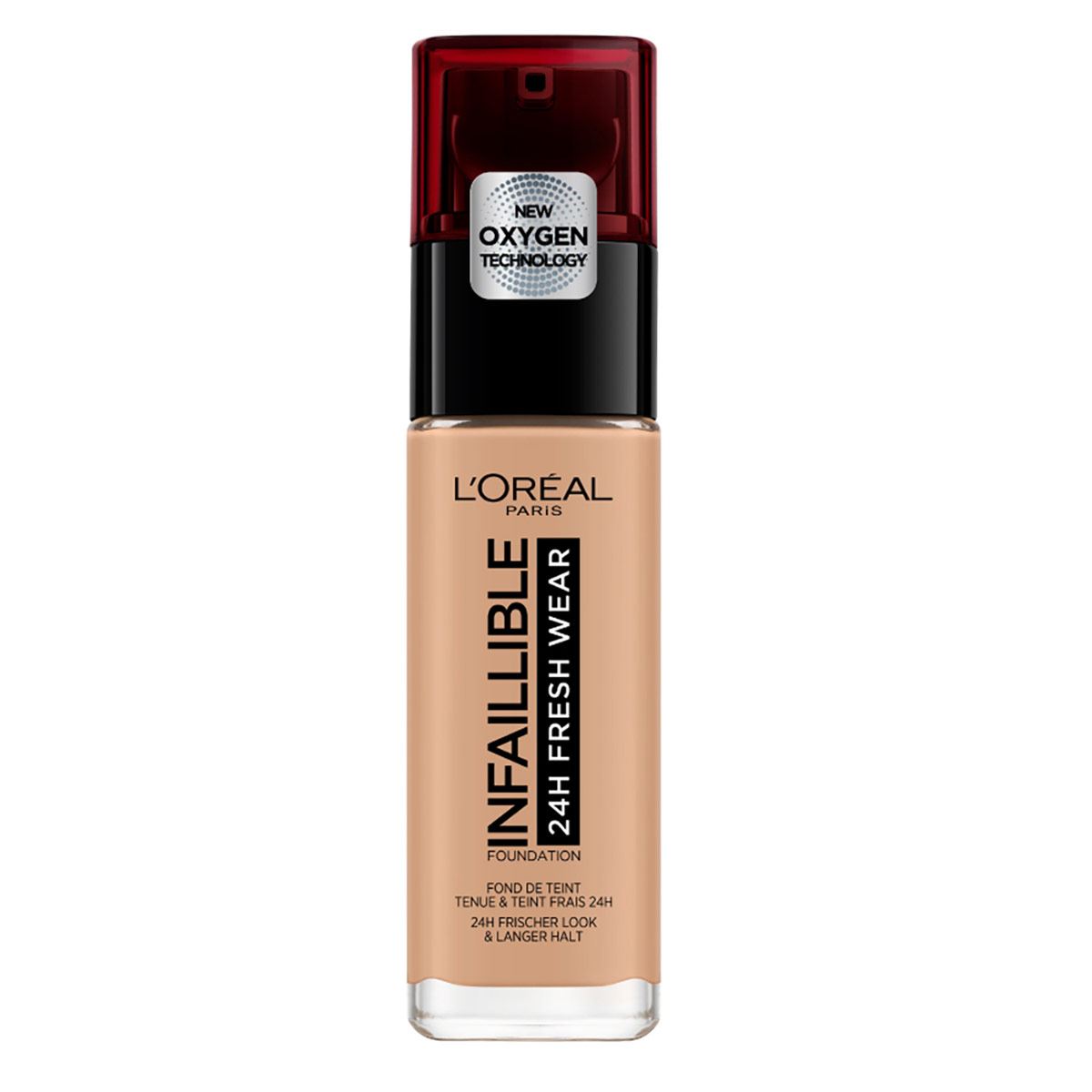 Base de maquillaje larga duración Infallible24h L'Oréal Paris, Tono 220 Sand