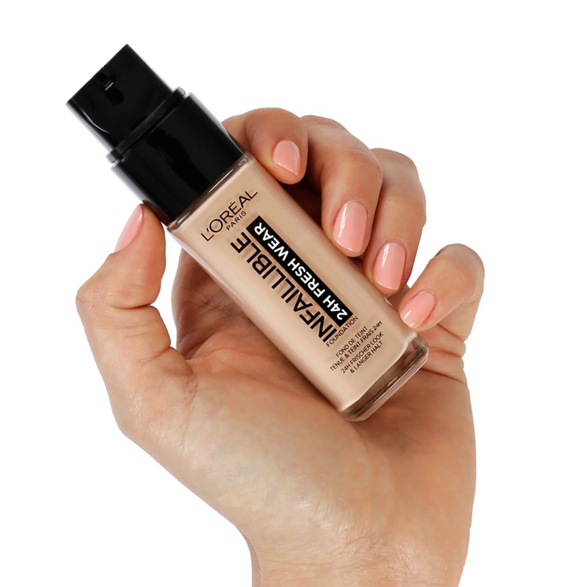 Base de maquillaje larga duración Infallible24h L'Oréal Paris, Tono 220 Sand