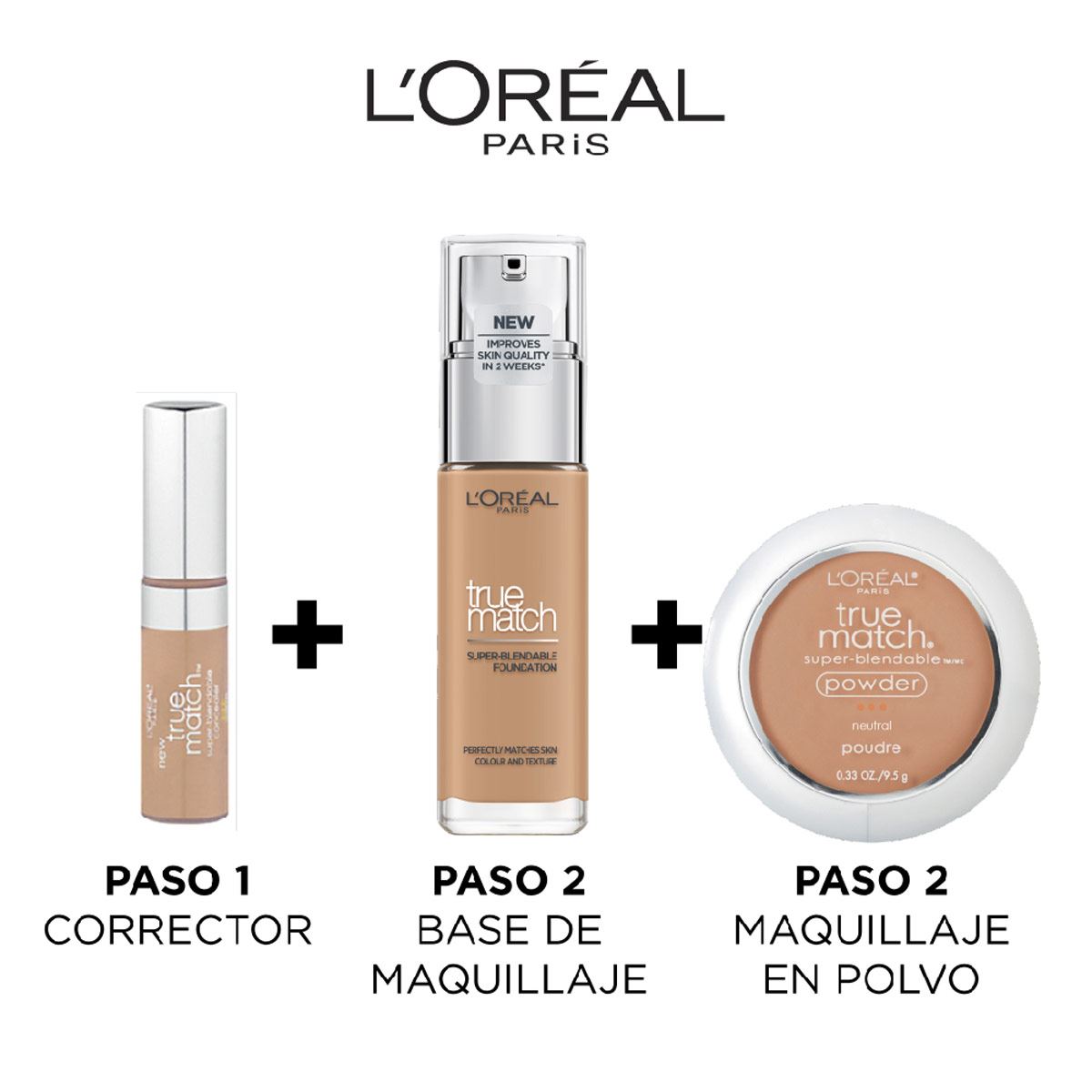 Base de Maquillaje L'Oreal París True Match Tono 4 N Beige