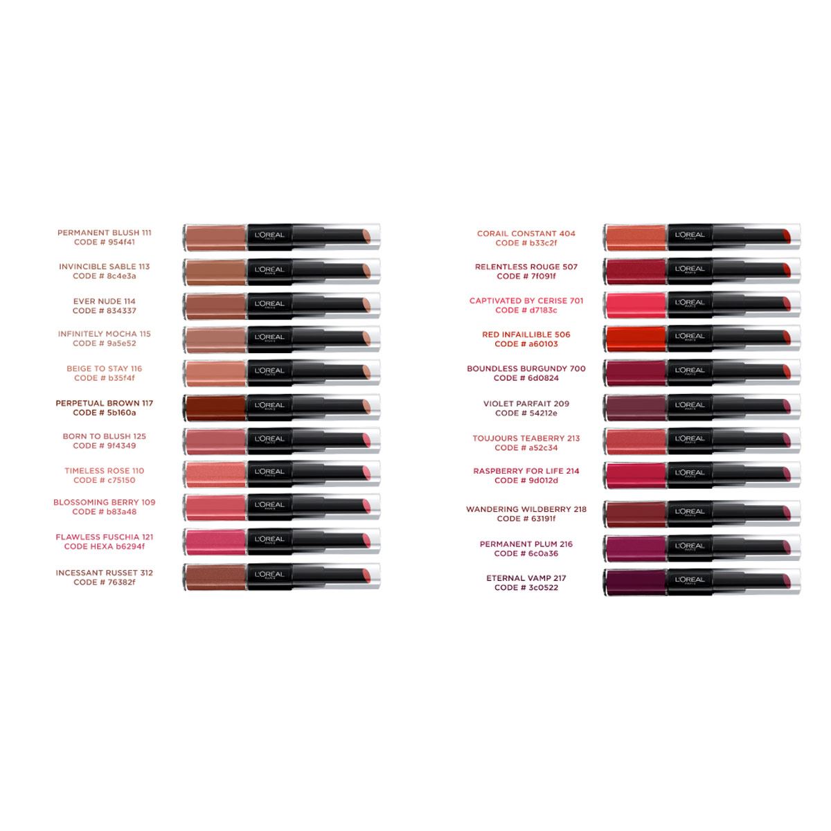 Labial Líquido Infallible X3 L'Oréal Paris Tono 214 Raspberry Life