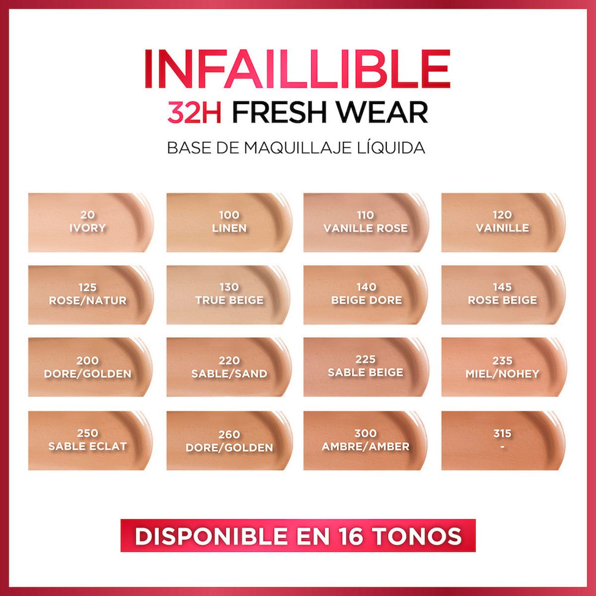 Base de Maquillaje Infallible 32H Freshwear 20 Ivoire Ivory