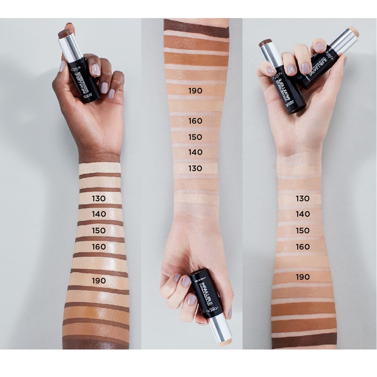 Base de Maquillaje L'Oréal París en barra Infallible Stick Tono 190
