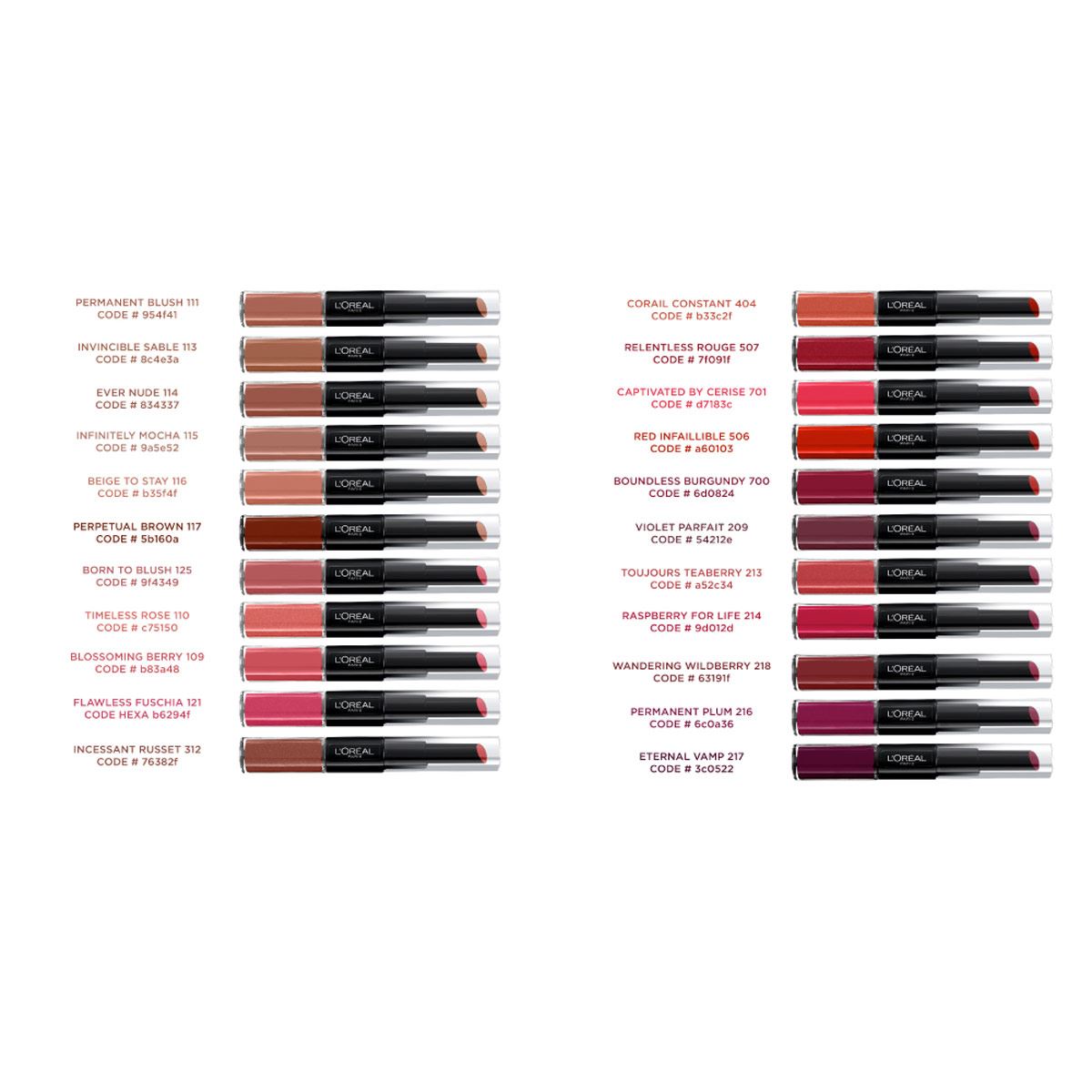Labial Líquido Infallible X3 L'Oréal París, Tono 125 Born To Blush