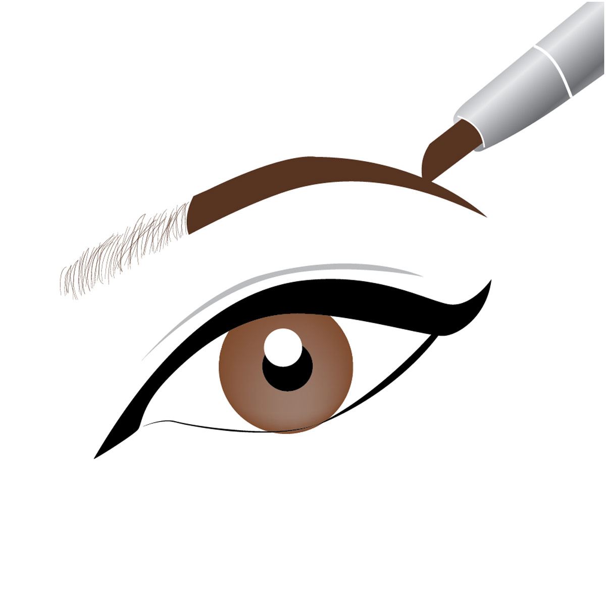 Delineador Cejas L'Oréal París Retractil Brow Artist Tono 105 Brunette