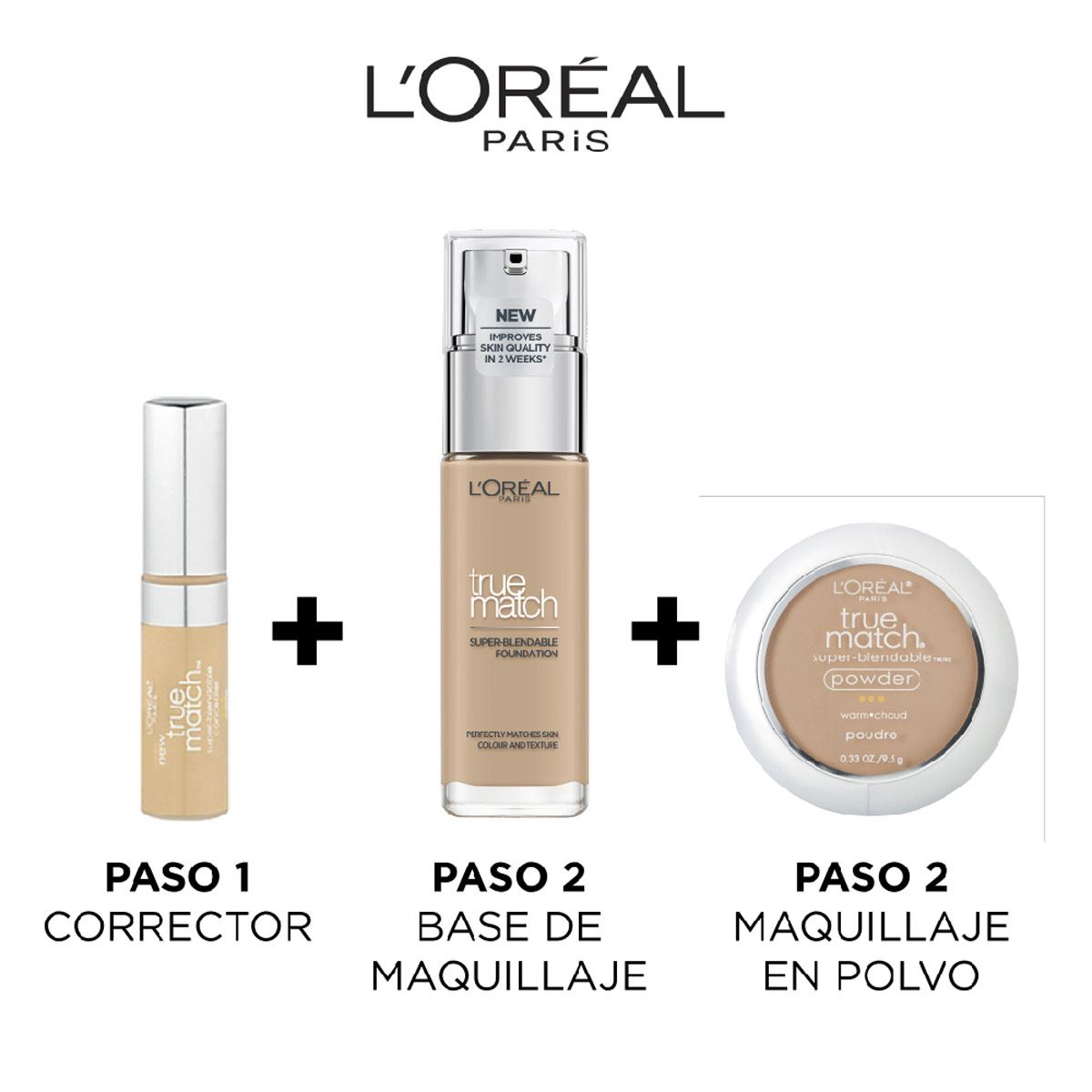 Base de Maquillaje L'Oreal París True Match Tono 3.5 N Peach