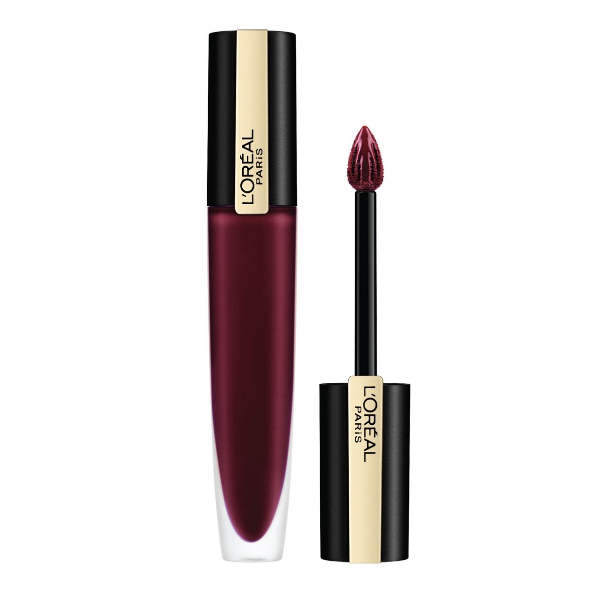 Labial Líquido Rouge Signature Metallics L'Oréal París Tono 205 I Fascinate