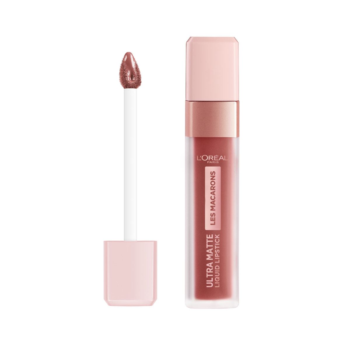 Labial líquido mate, Infallible Les Macarons L'Oréal Paris, Tono 822 Mon caramel