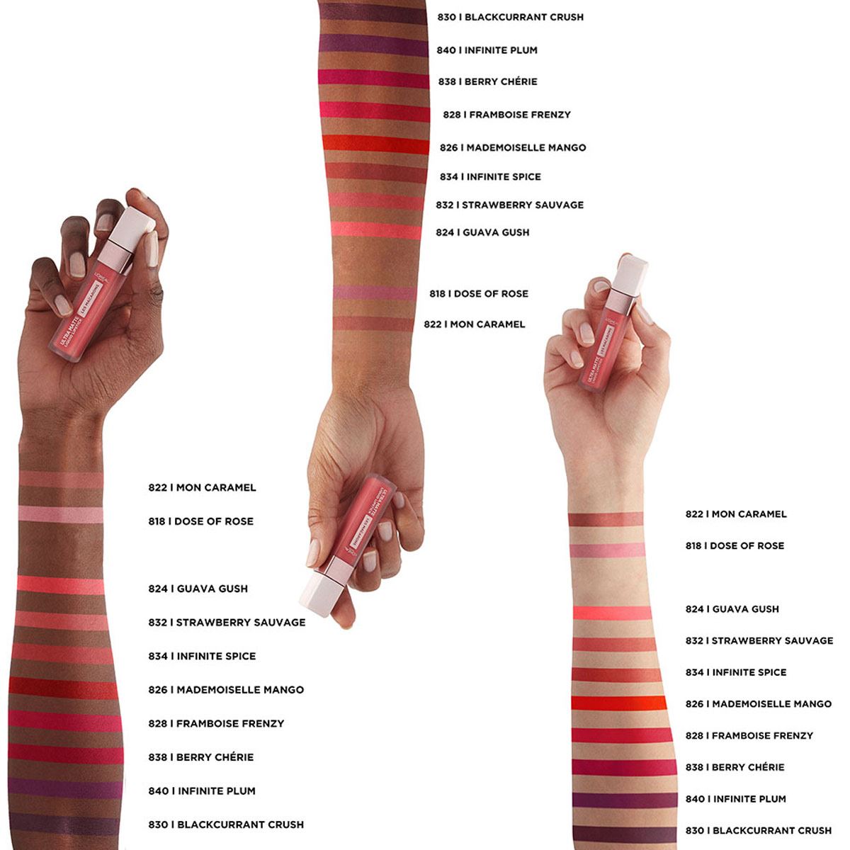 Labial liquido mate, Infallible Les Macarons L'Oréal Paris, Tono 826 Mademoiselle Mango