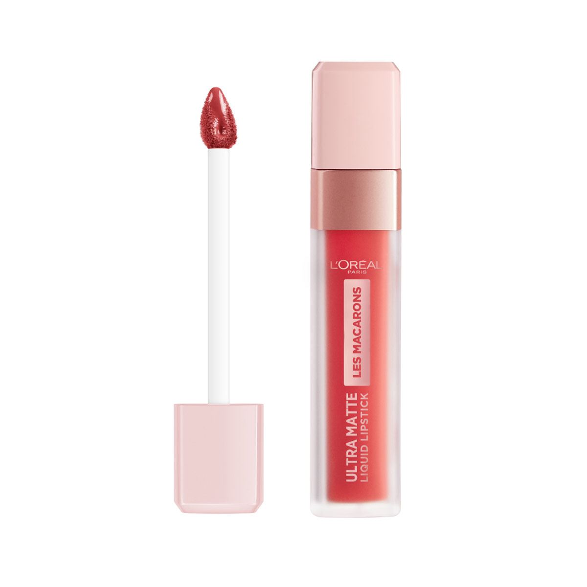 Labial líquido mate, Infallible Les Macarons L'Oréal Paris, Tono 824 Guava Gush