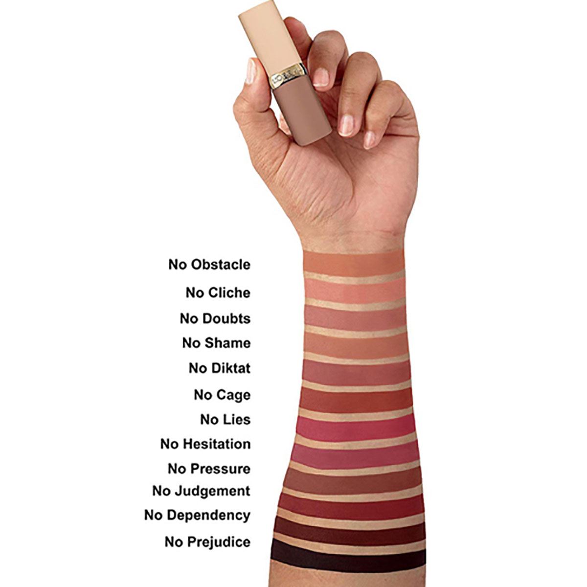 Labial L'Oréal Paris Color Riche Free The Nudes 01 No Obstacles 5g