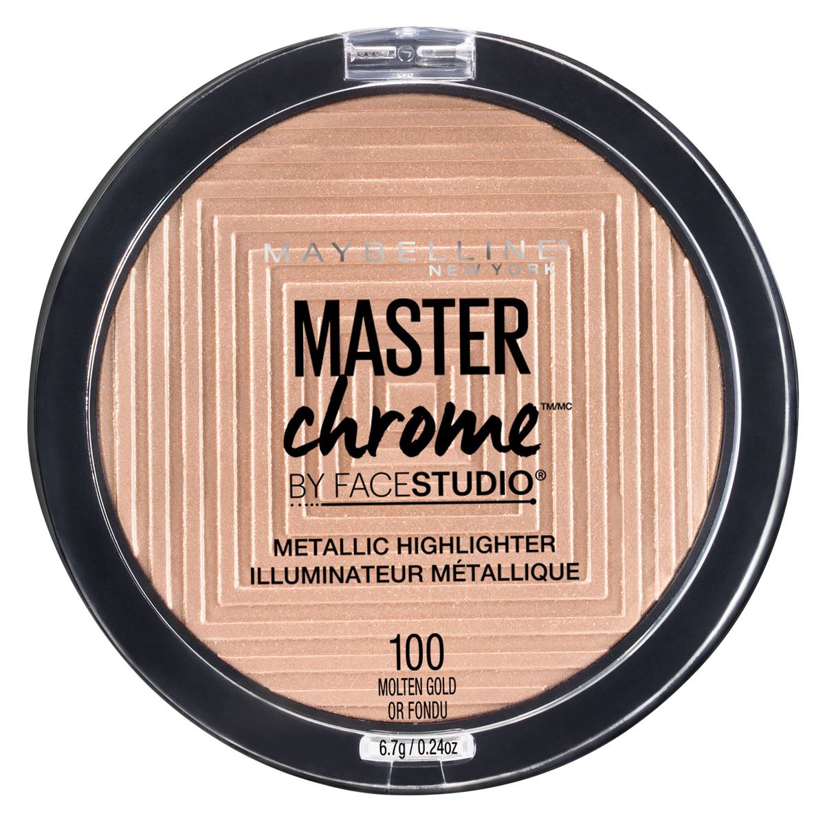 Iluminador Maybelline Metálico Master Chrome 100 Gold
