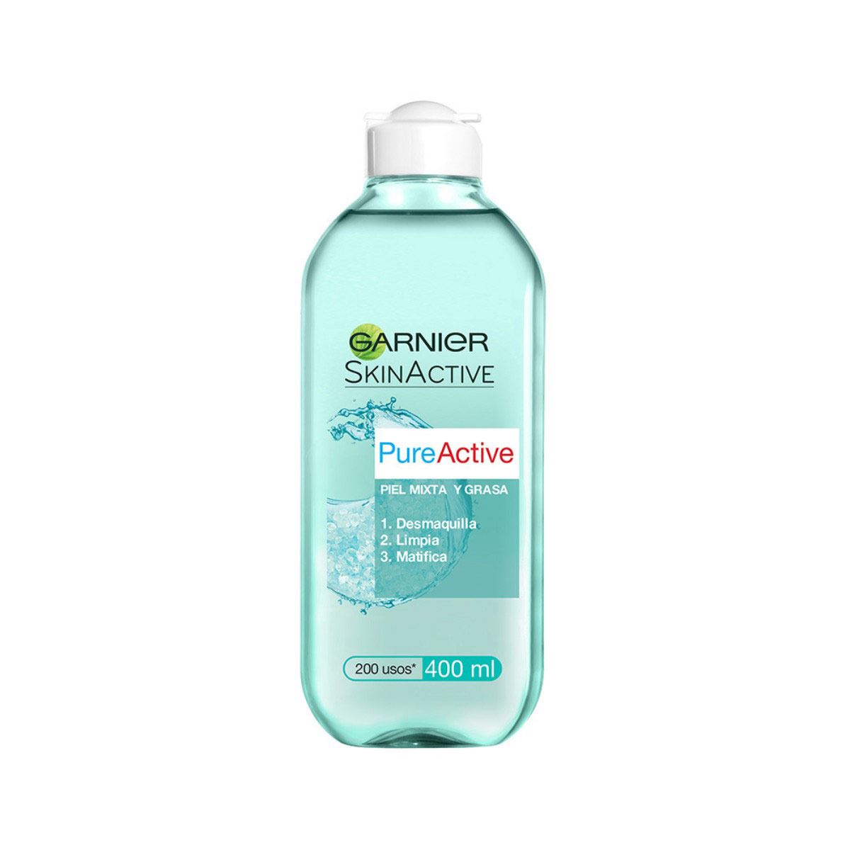 Agua Micelar Desmaquillante Piel Mixta a Grasa Pureactive Garnier 400 ml