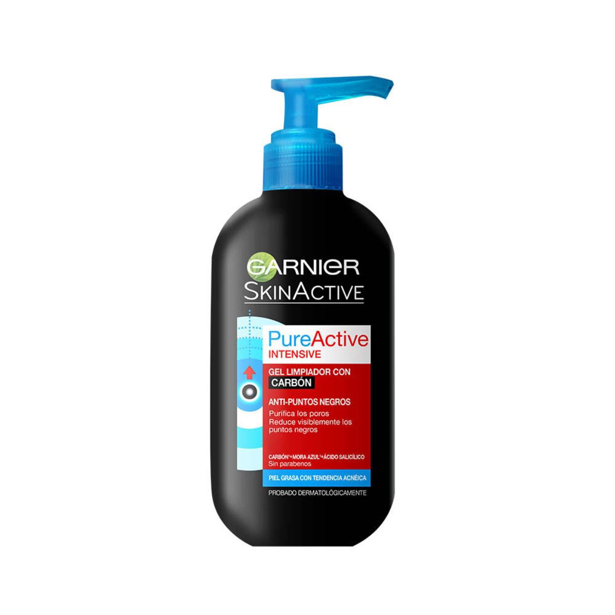 Gel Limpiador Facial Carbón Pureactive Garnier 200 ml