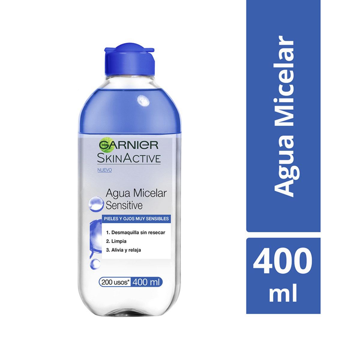 Agua Micelar Desmaquillante Piel Sensible Garnier 400 ml