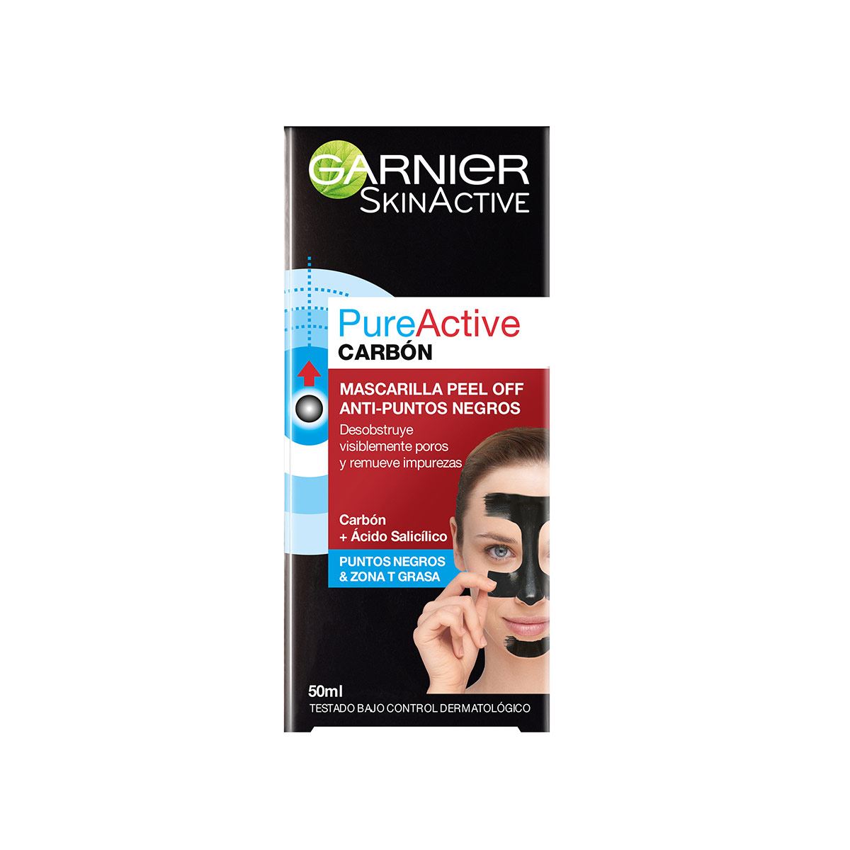 Mascarilla Facial Anti Puntos Negros Peel Off con Carbón Garnier