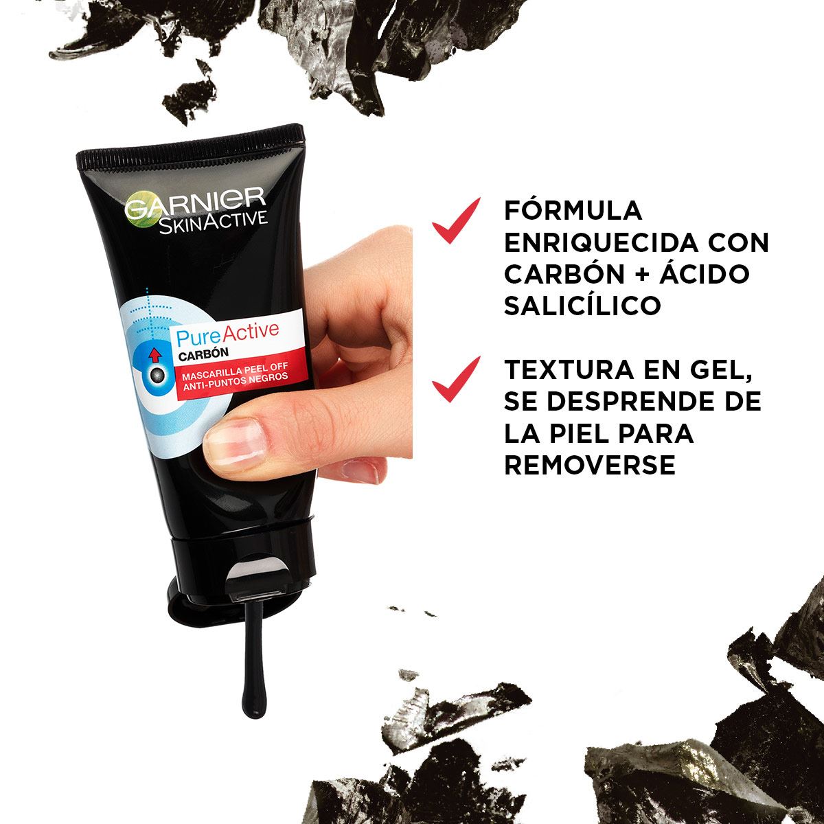 Mascarilla Facial Anti Puntos Negros Peel Off con Carbón Garnier