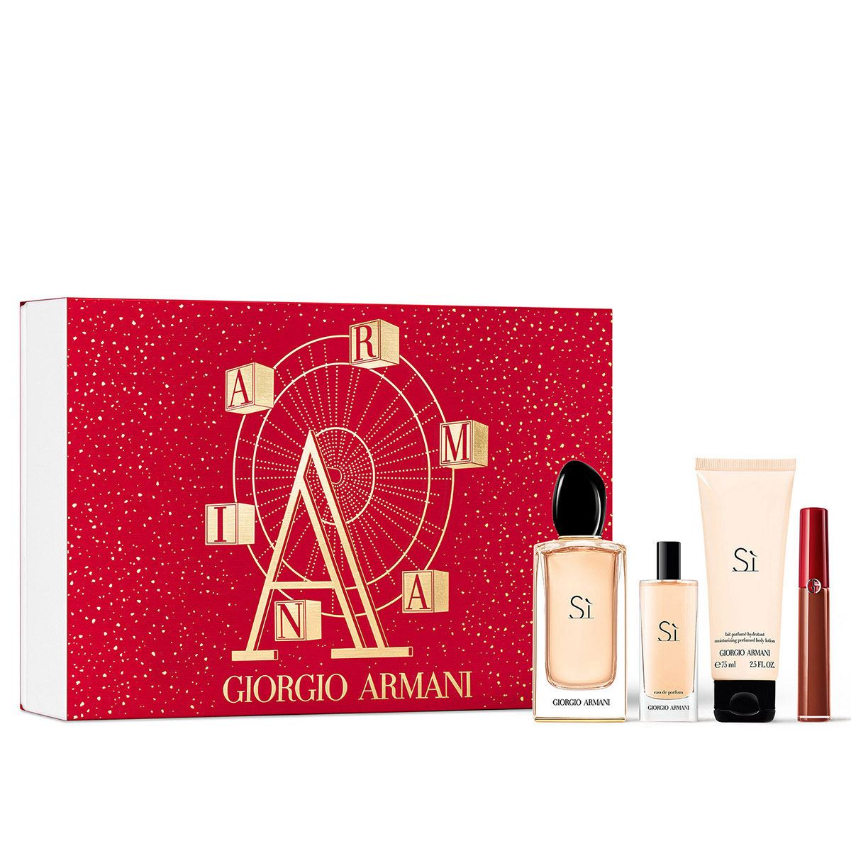 Cofre Fragancia Armani Si Edp (V100+V15+L75) Holiday 22