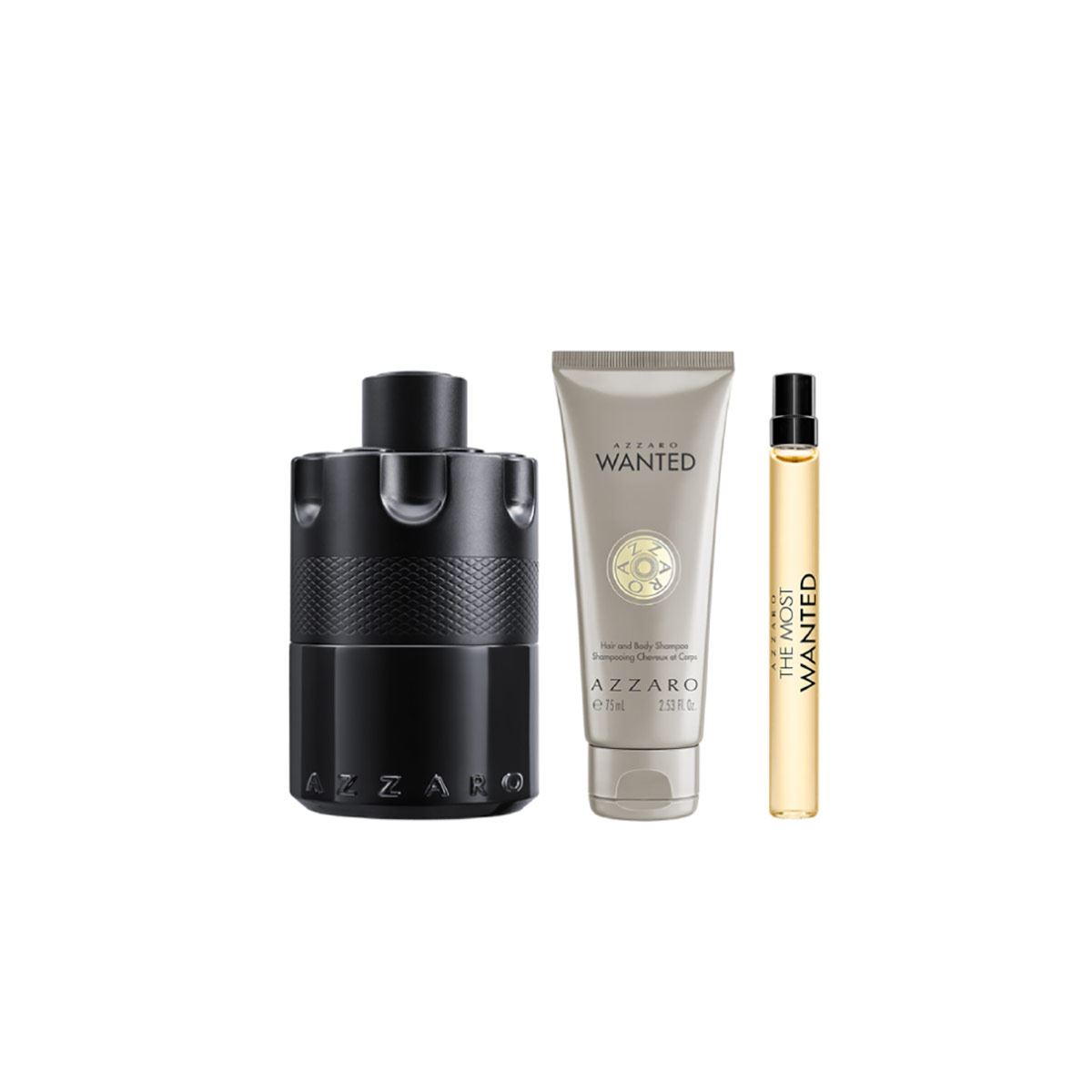 Set Fragancia para Hombre Azzaro The Most Wanted EDP 100ml + H&B 75ml + EDP 10ml