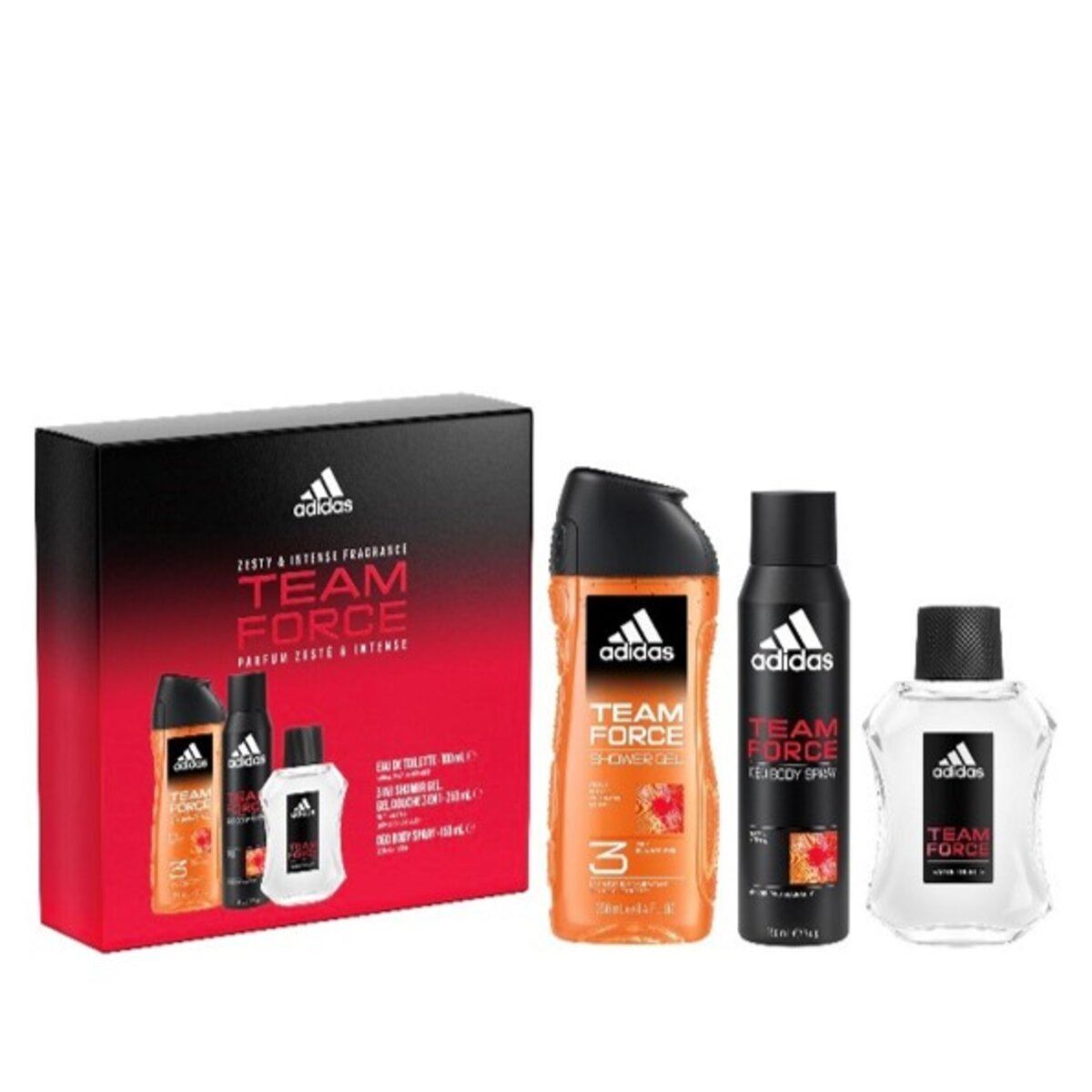 Set Navidad para Hombre Adidas Team Force Eau de Toilette