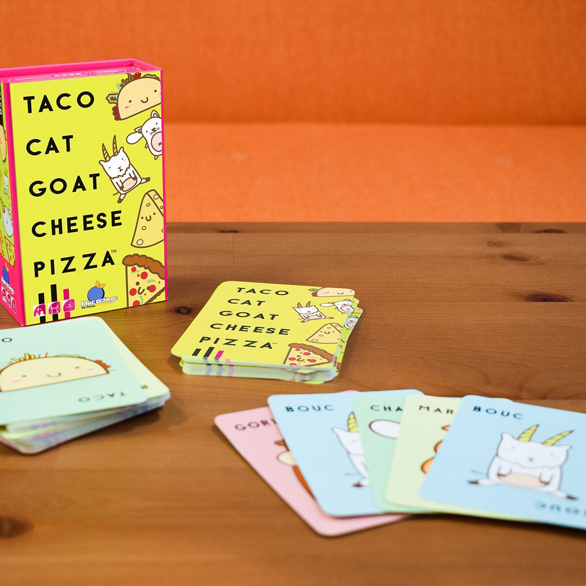 Juego de mesa Taco, gato, cabra, queso y pizza