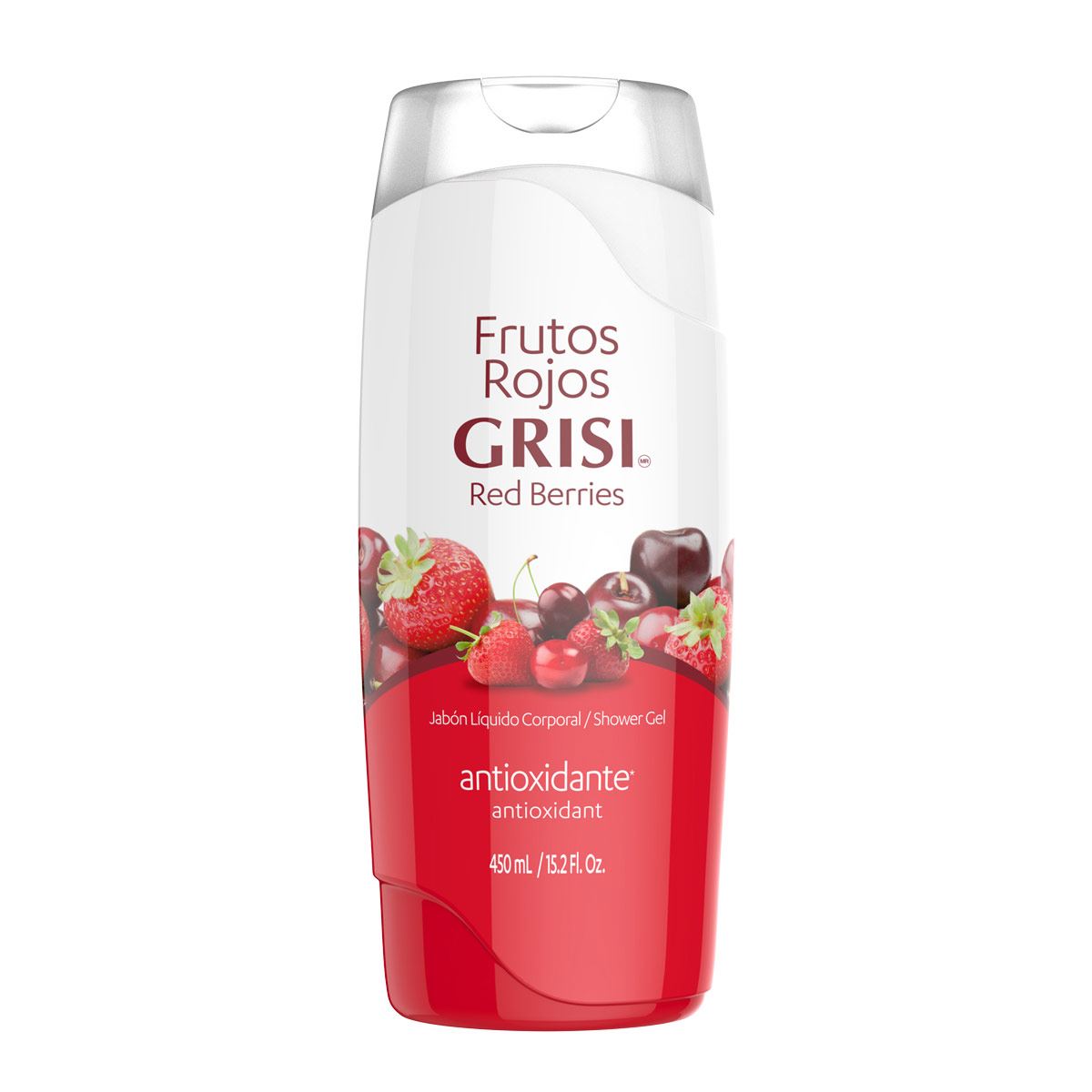 Jabón Líquido Corporal Frutos Rojos Grisi 450ml