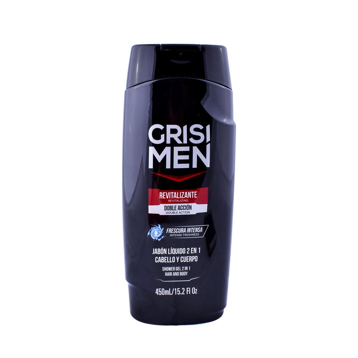 Jabón Líquido Grisi Men 2 en 1 Revitalizante 450 Ml.