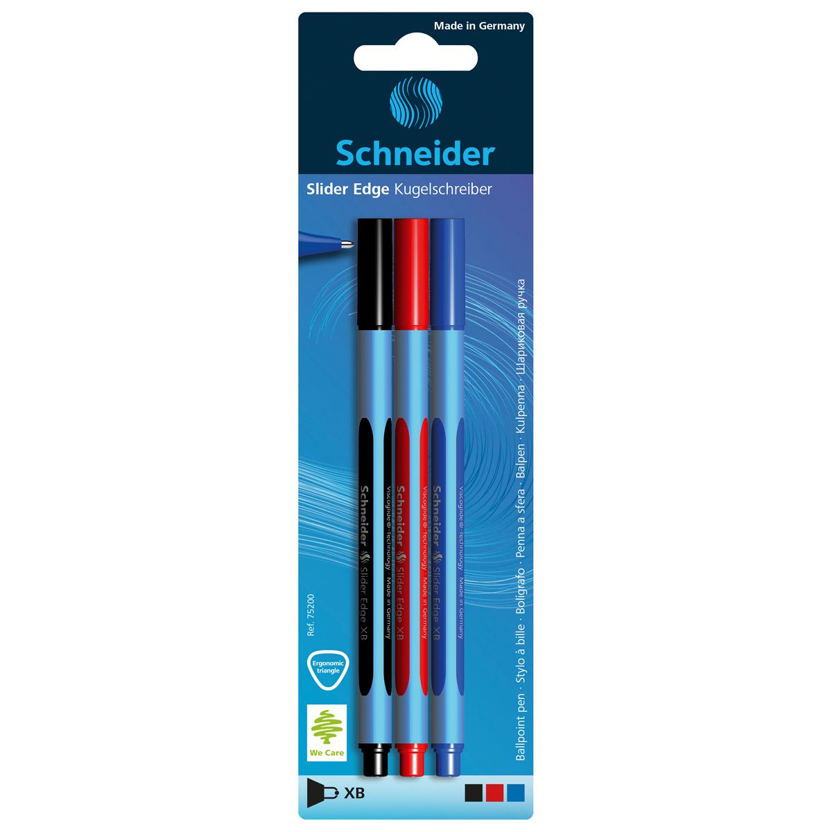 Set De 3 Plumas Ballpoint Pen Slider Edge XB Ass. B