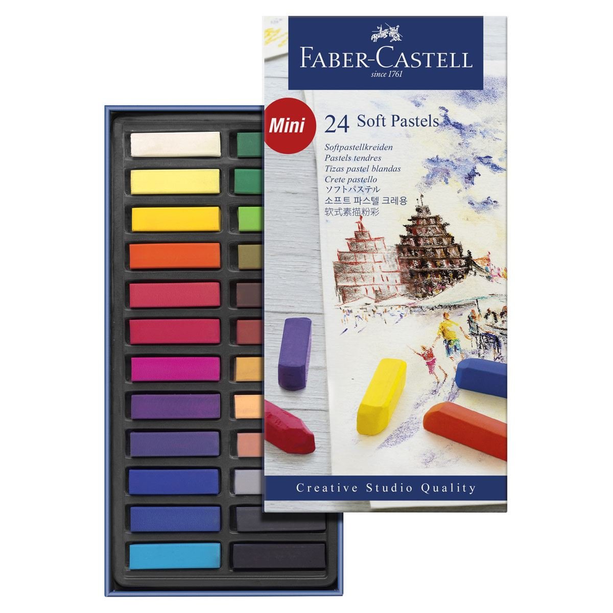 Mini Pasteles Blandos Faber-Castell de 24 Piezas