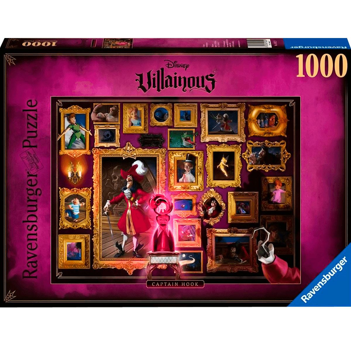 Rompecabezas 1000 pz Disney villanos: capitán garfio