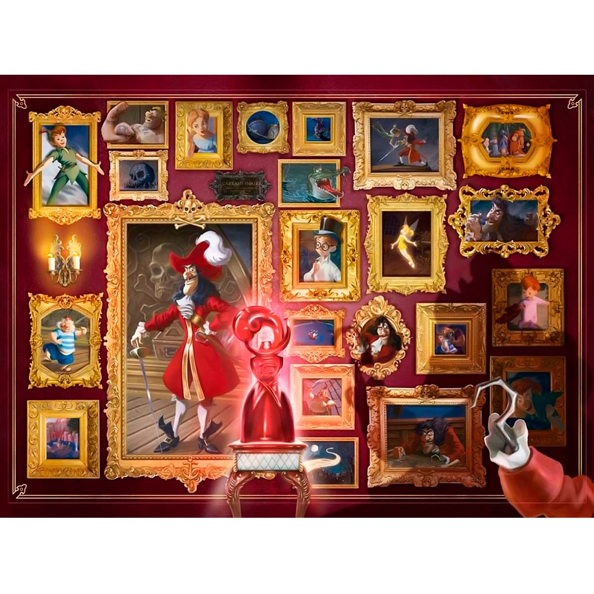 Rompecabezas 1000 pz Disney villanos: capitán garfio