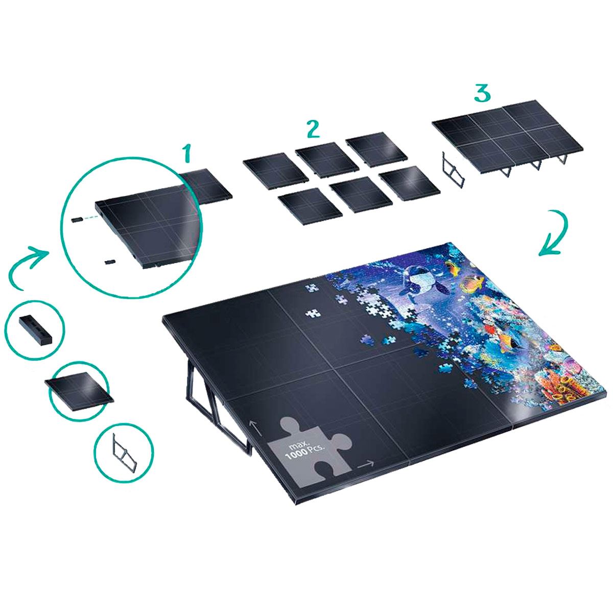 Caballete armado rompecabezas