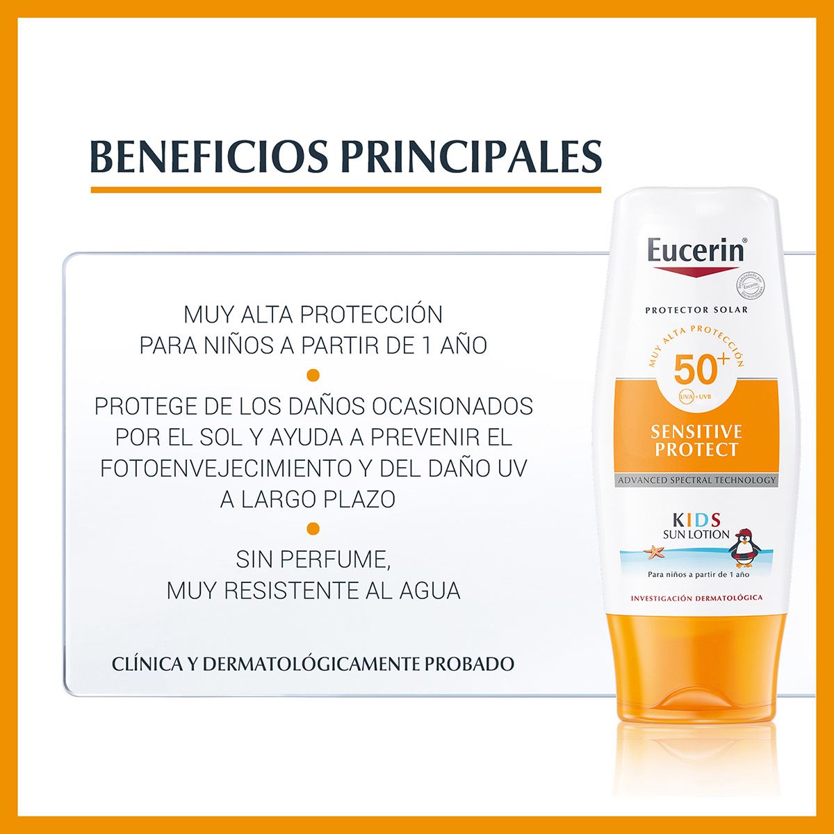 Eucerin Sun, Protector Solar Para Niños FPS50+, 150ml