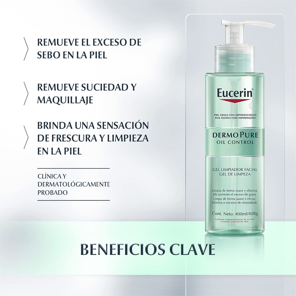 Gel Limpiador Facial 400 ml Eucerin