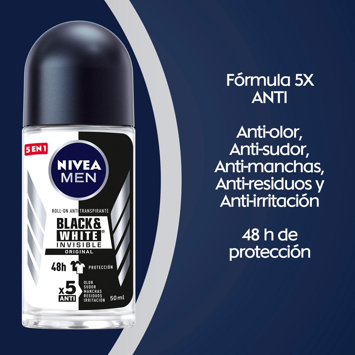 Nivea Invisible B&W Power Rollon 50ml