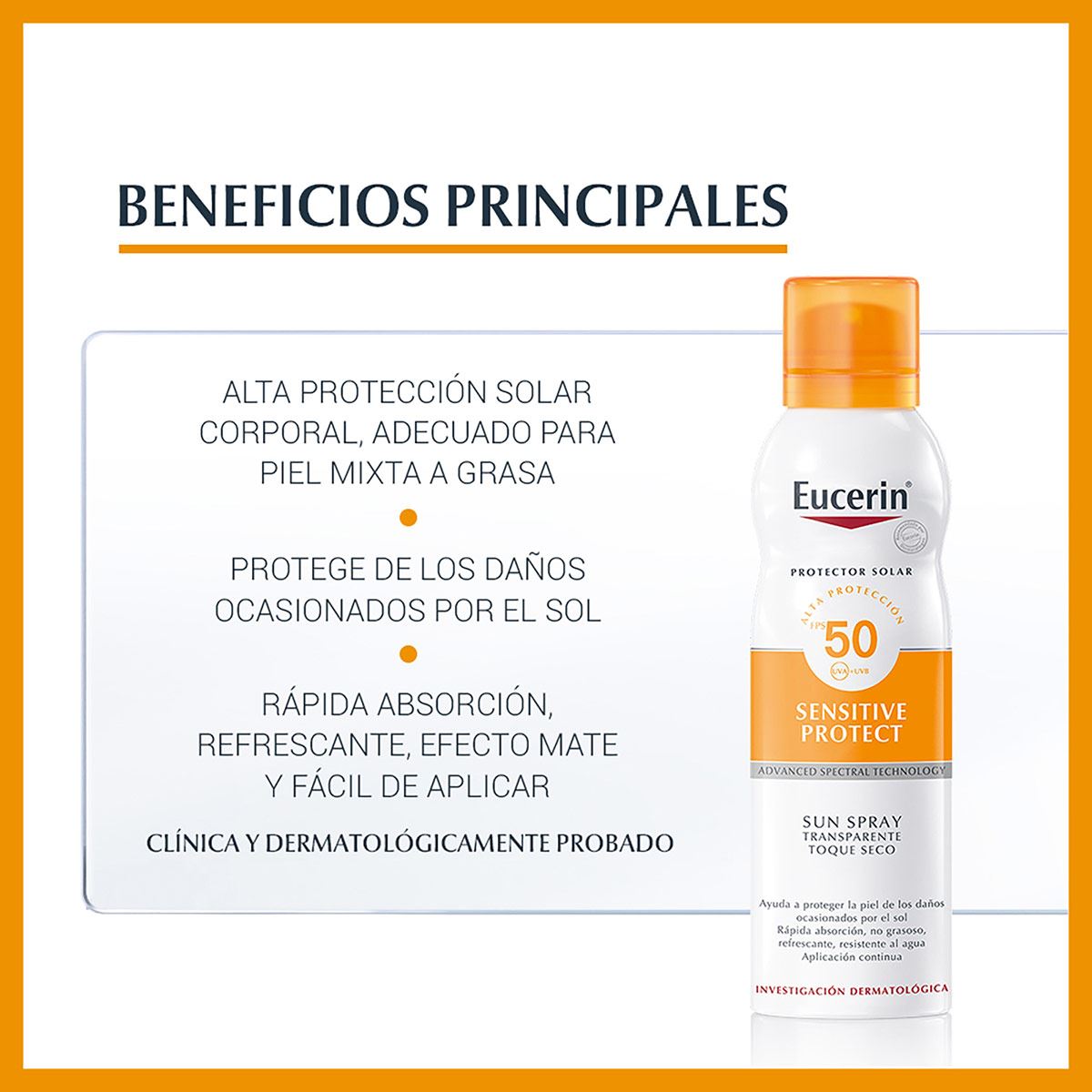 Eucerin Sun Spray Toque Seco Fps 50
