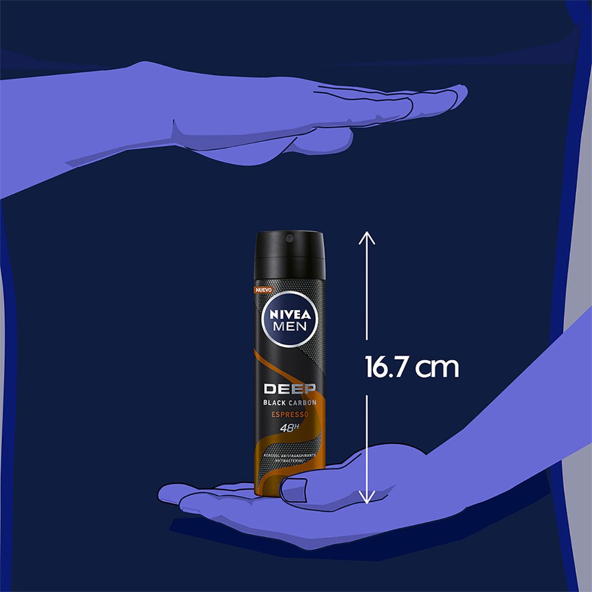 Nivea Men Desodorante Antitranspirante Hombre Deep Espresso Spray, 150ml