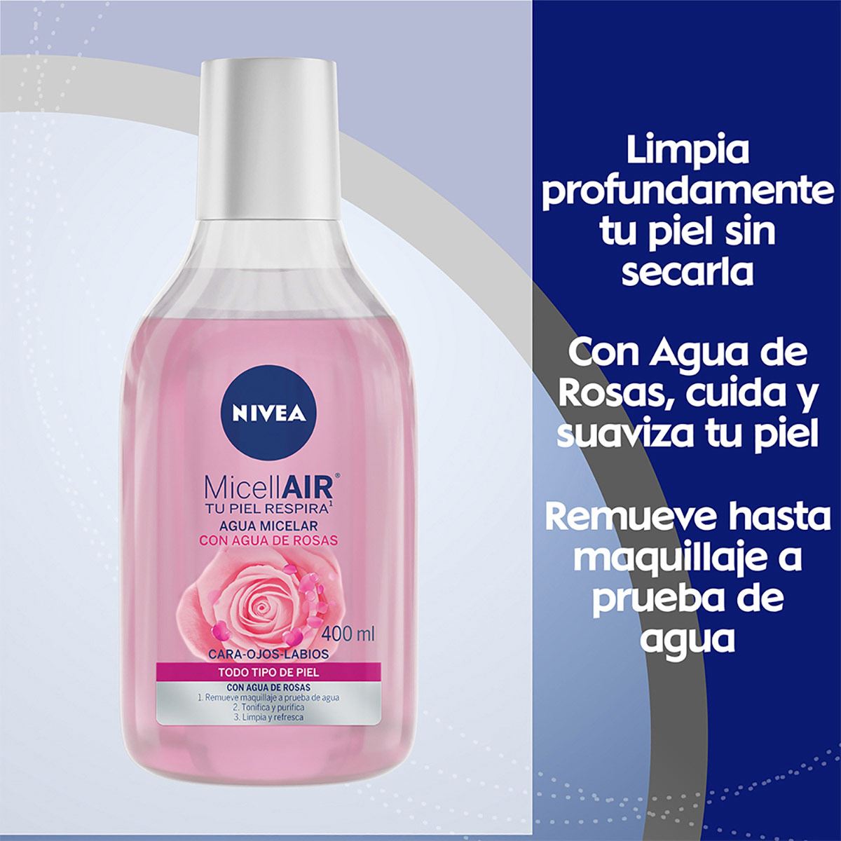 Nivea Agua Micelar con Agua de Rosas 400ml