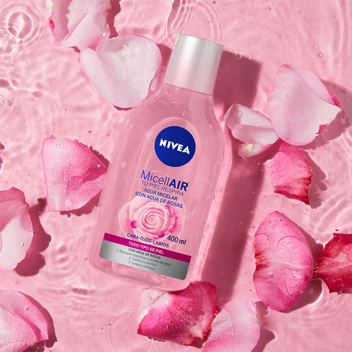 Nivea Agua Micelar con Agua de Rosas 400ml