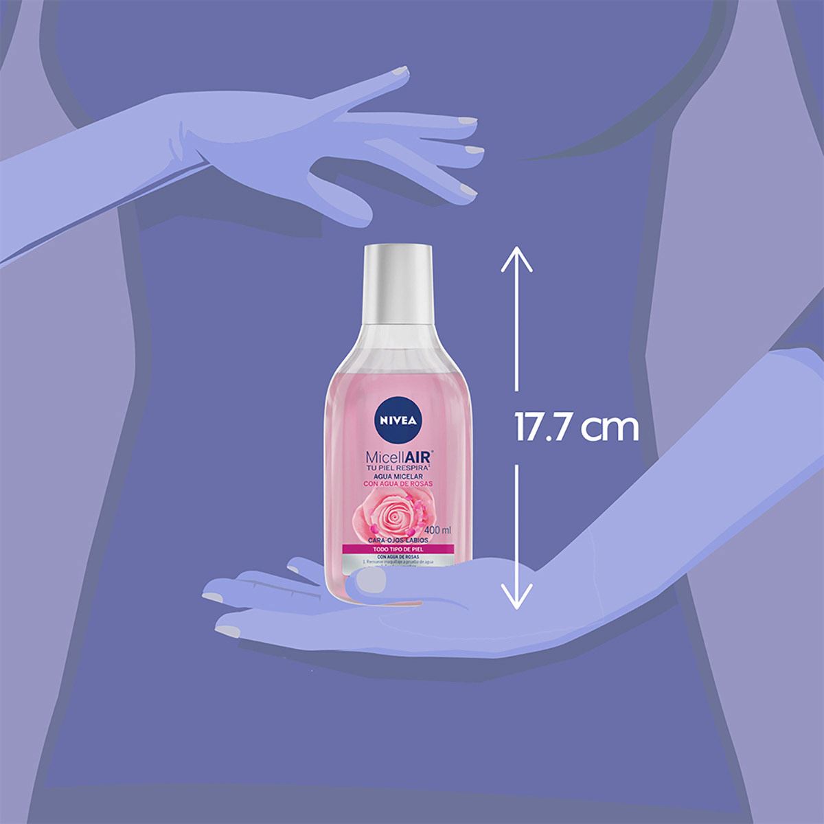 Nivea Agua Micelar con Agua de Rosas 400ml