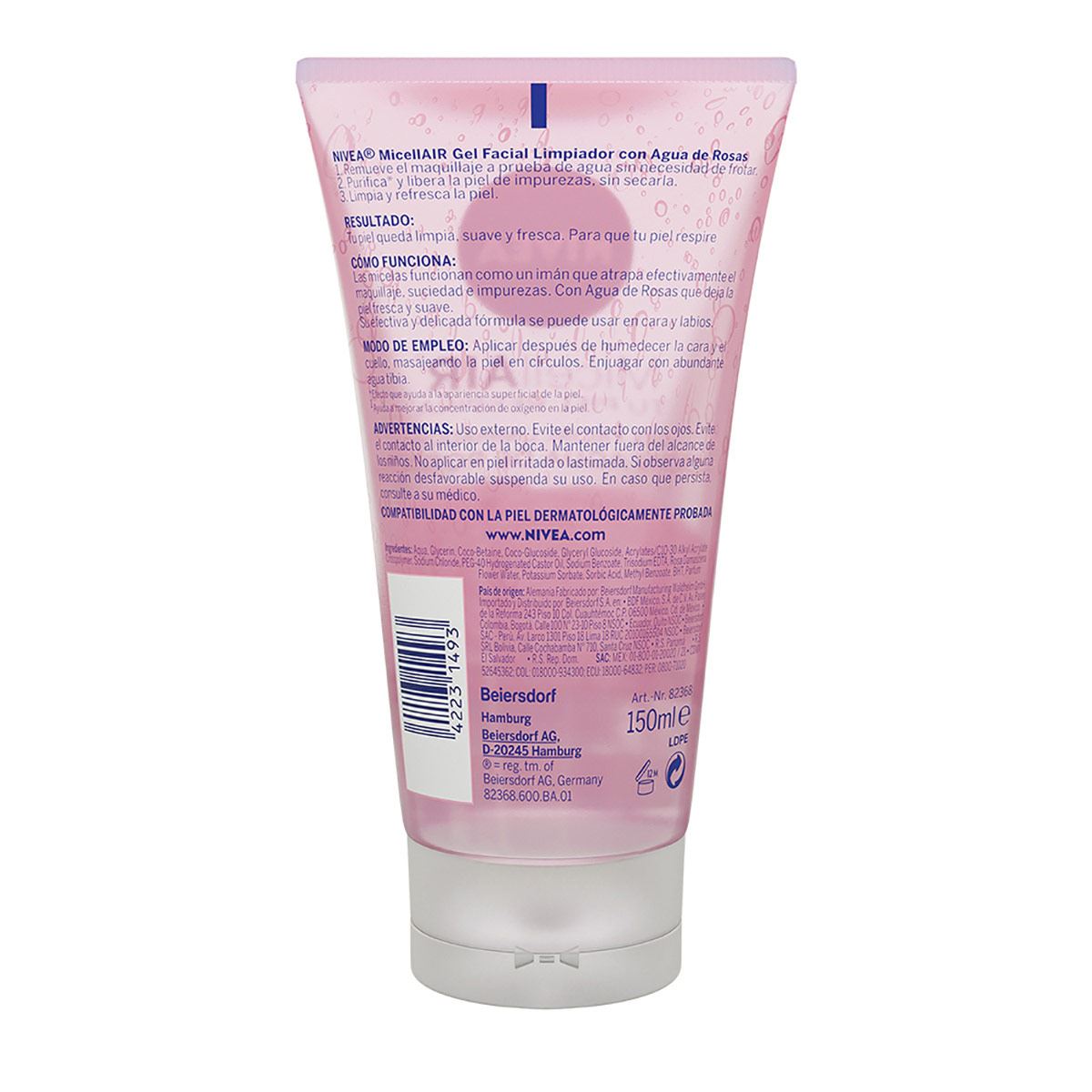 Nivea Gel Limpiador Facial Agua de Rosas 150 ml